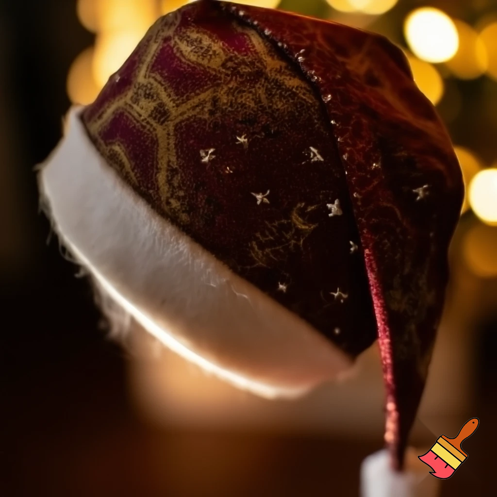 Christmas wizard hat stars and means read a Christmas hat