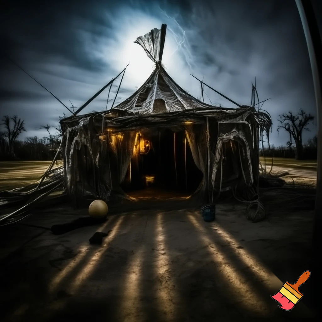Haunted house circus