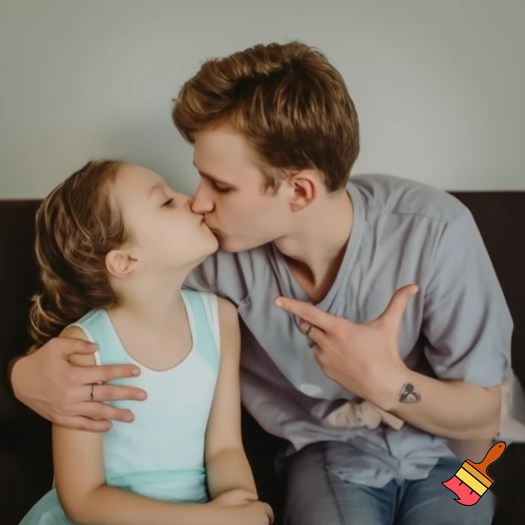 girl showing her ass when kissing man