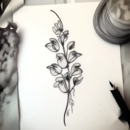 april birth flower tattoo
