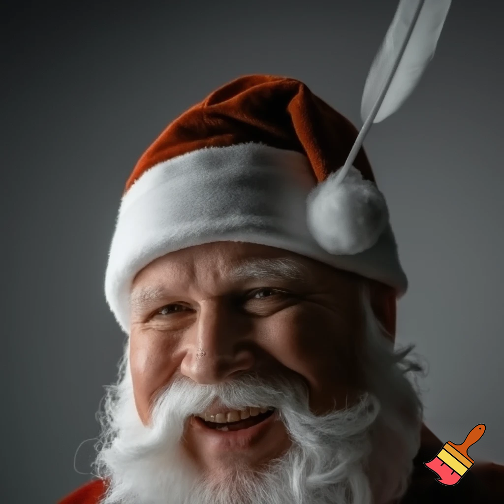 Santa Claus top hat special one special in delicate Santa Claus hat