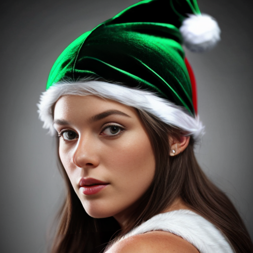 Christmas wizard hat written and velvet