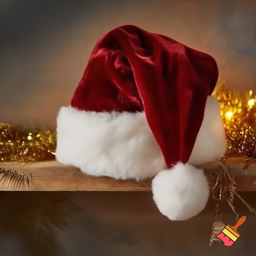 Christmas Christmas hat elf on the shelf hat Santa Claus hat velvet