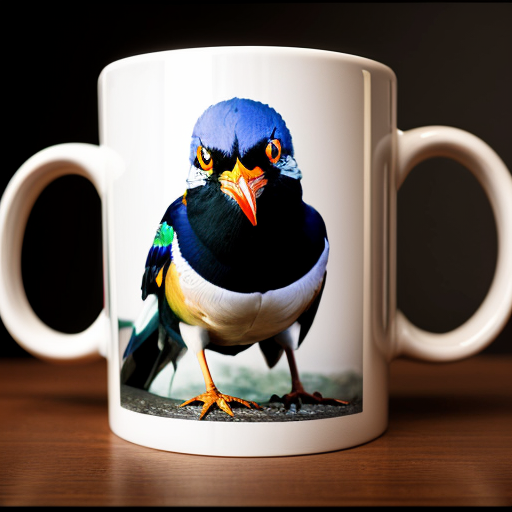 deadly sinister evil animated mug shot indian myna