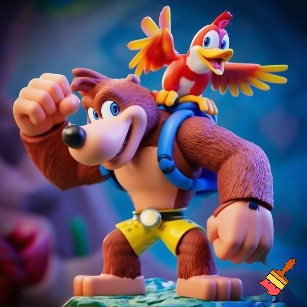 A banjo and kazzoie action figure