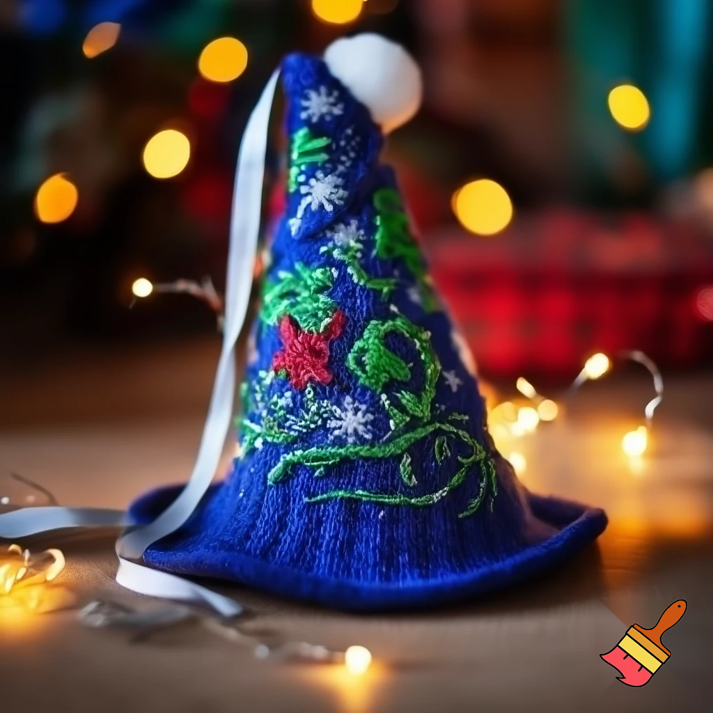 Christmas wizard hat