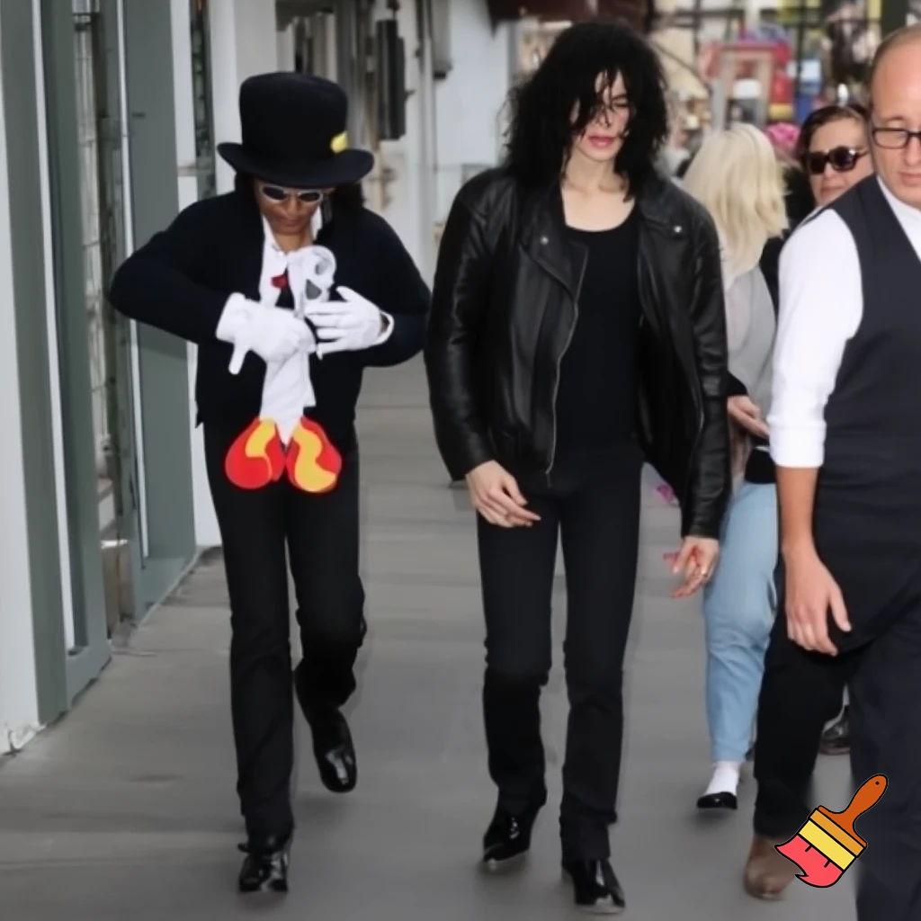 Mickey mouse michael jackson moonwalk