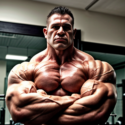Buff Man using orc muscle growth hormone injection 