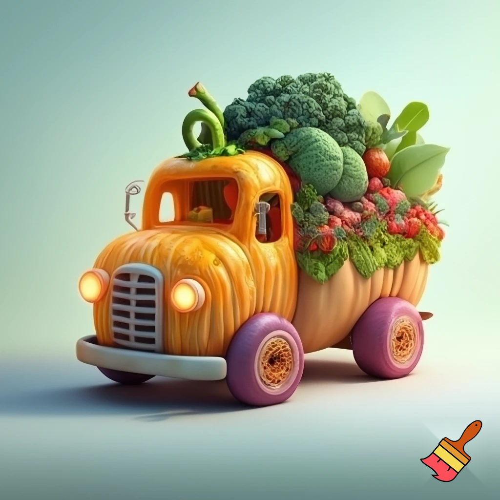 can you make a truck out of vegetables 
