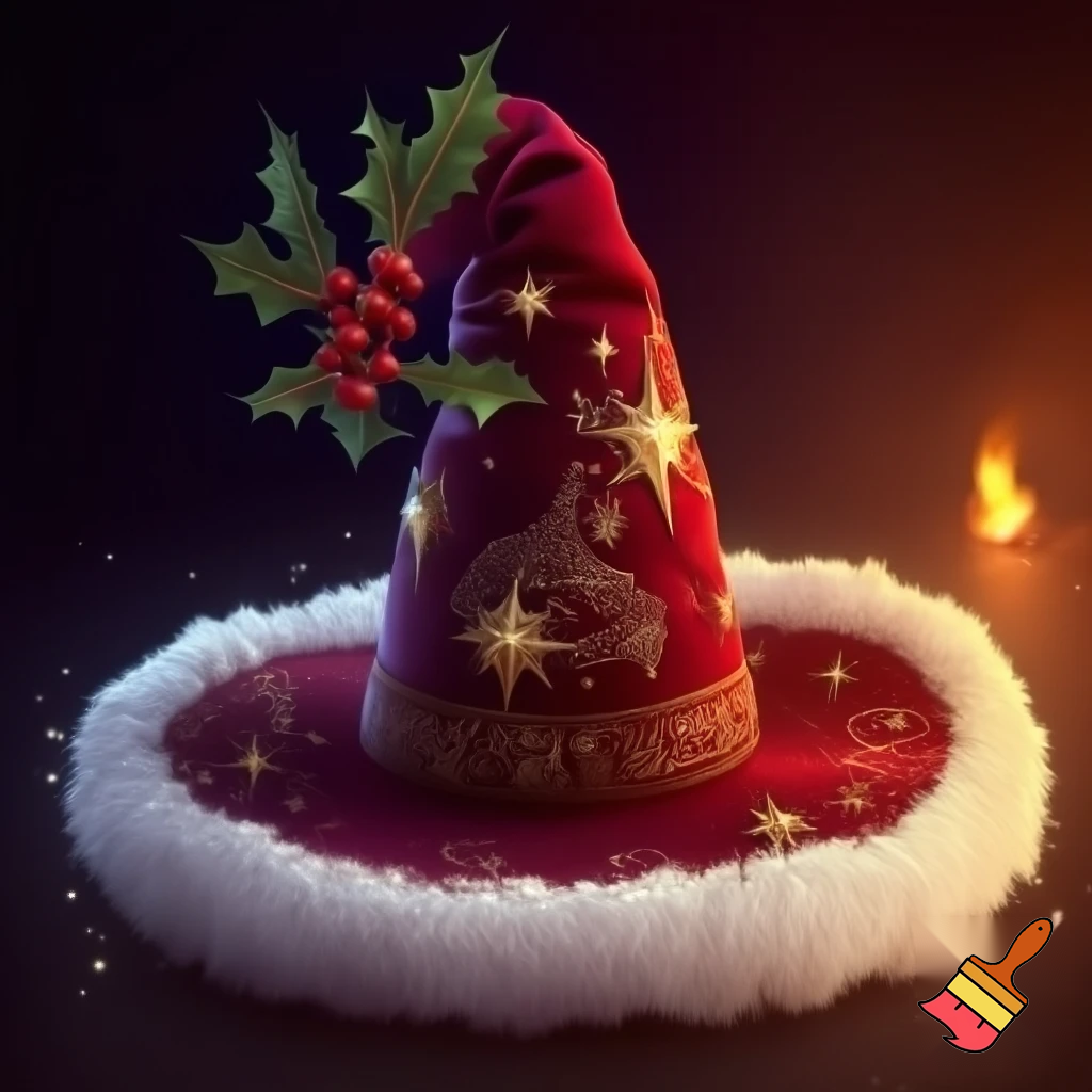Christmas wizard hat
