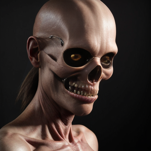 Disturbingly creepy realistic creature