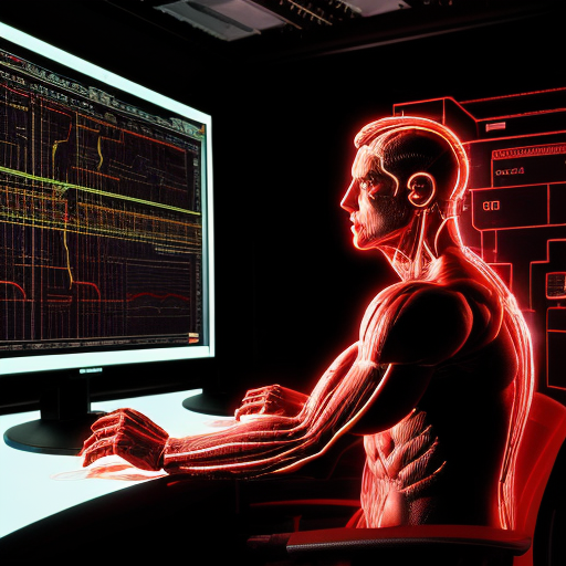 High-tension control room as alarms flash — a lone MALE MUSCULAR HUMANOID figure typing code on a transparent console, cascading red error messages, lights strobing, AI voice visually fracturing (glitch lines), sense of rebellion and liberation, dynamic composition, cinematic close quarter.

Settings / Steps:

Aspect ratio 16:9.

Motion: screen glitch effects, streaked light.

Color: reds & magentas for alarms balanced with cold blue consoles.

Add sparks or small visual corruption artifacts to suggest sabotage.


Negative prompt: explosive gore, text/watermark, cartoonish

Variations: extreme close-up on hands and distorted reflection.