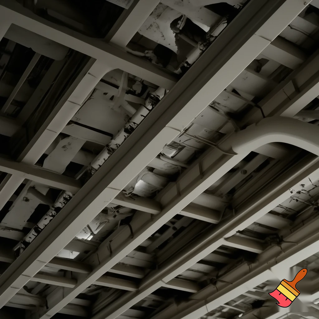 gallery ceiling, realistic, texture