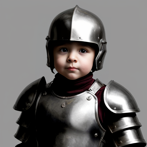 Little kid that is dumb and weak in armor




