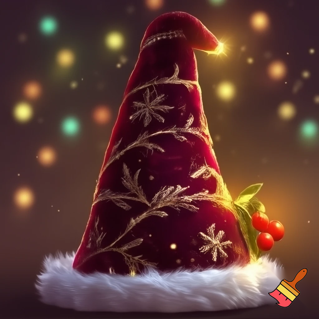 Christmas wizard hat