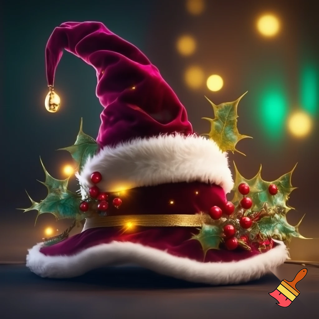 Christmas wizard hat
