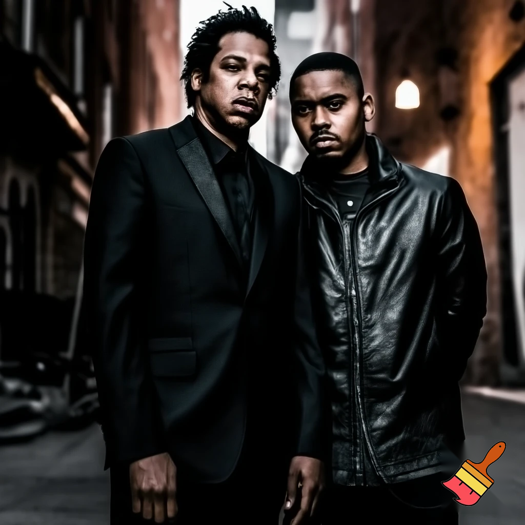 Jay-Z and Nas collab album cover picture 