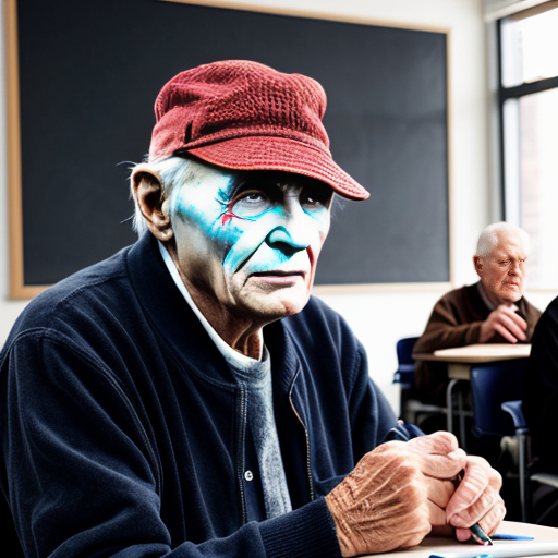 old man in class