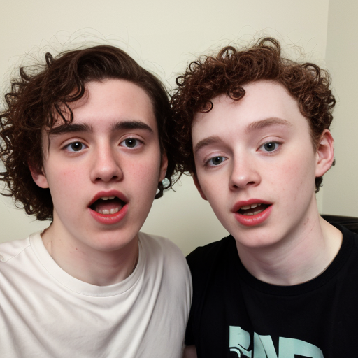 short guy who forces his voice has curls and pale skin who looks like he is malnutrtioned