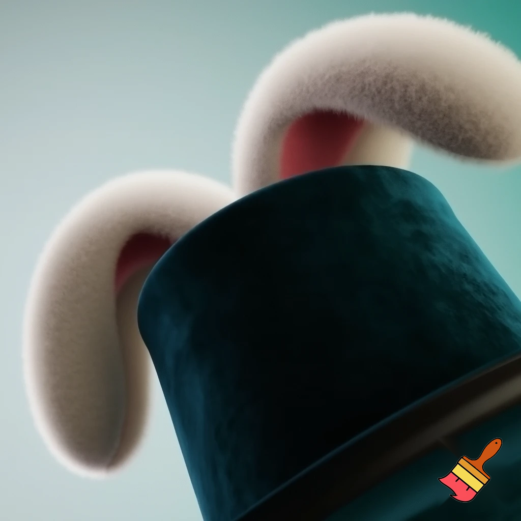 Magic top hat velvet Easter top hat bunny ears