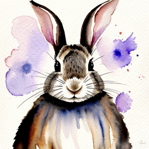 feral rabbit taking a mugshot looking sinister and looking  menancing and smirkin.