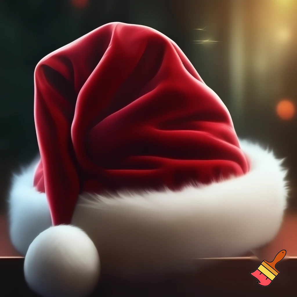 Christmas velvet hat