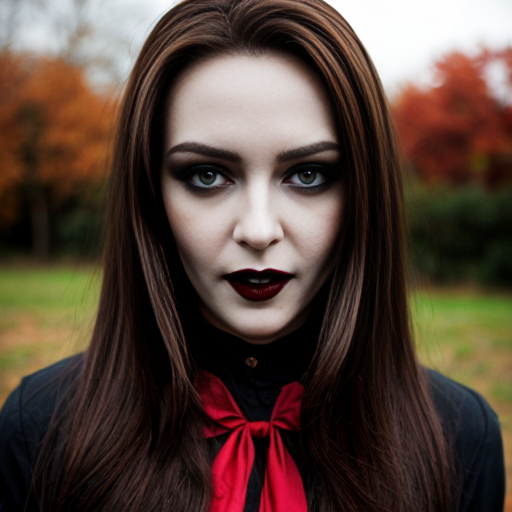 Vampire with brown hair 