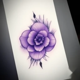 february birth flower tattoo