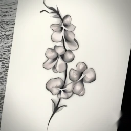 april birth flower tattoo