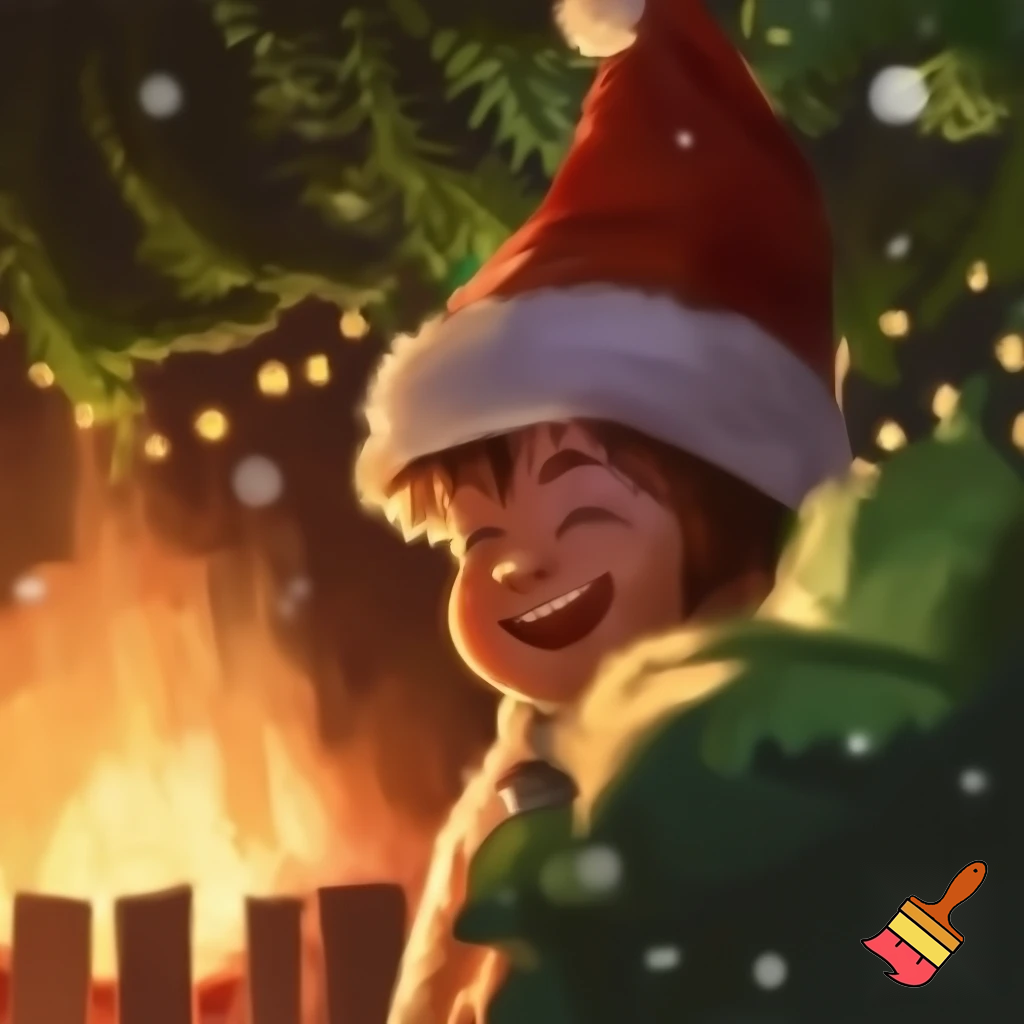 Christmas with a hat