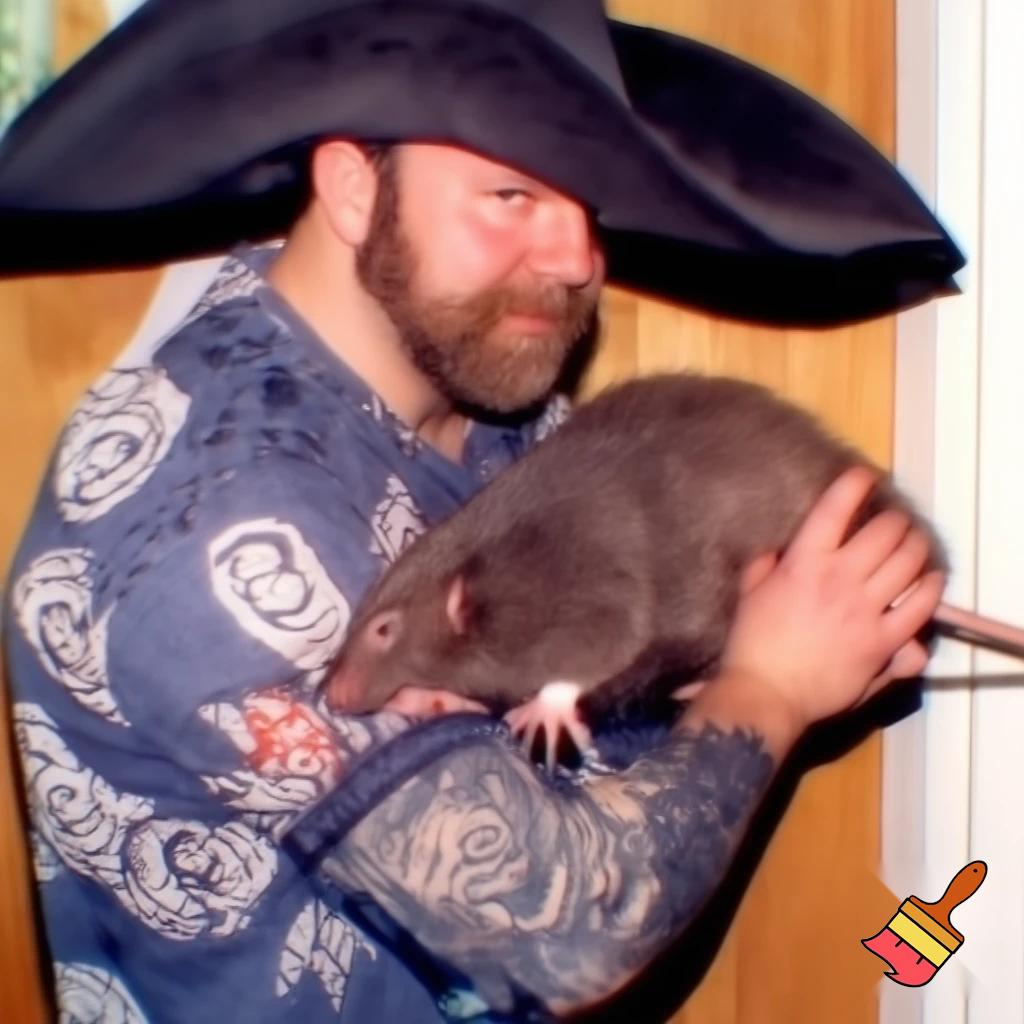 Hazme una cartel que diga Papá Rata por favor