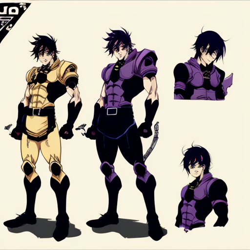 JoJo stand, bad quality, humanoid, there may be different colors, single-color background, pose, manga style, there may be different processes