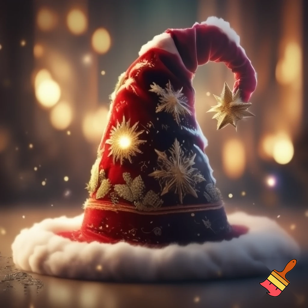 Christmas wizard hat