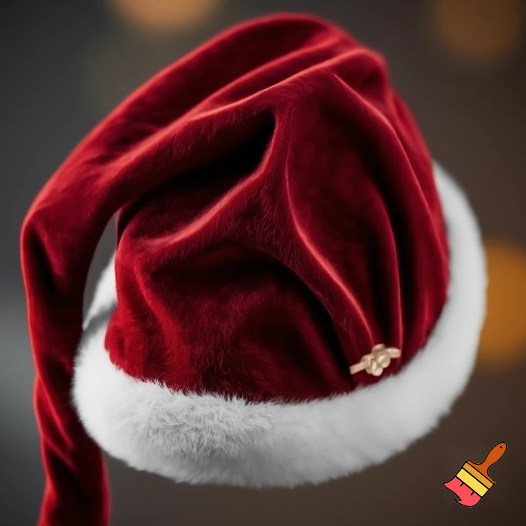 Santa Claus top hat special one special in delicate Santa Claus hat velvet