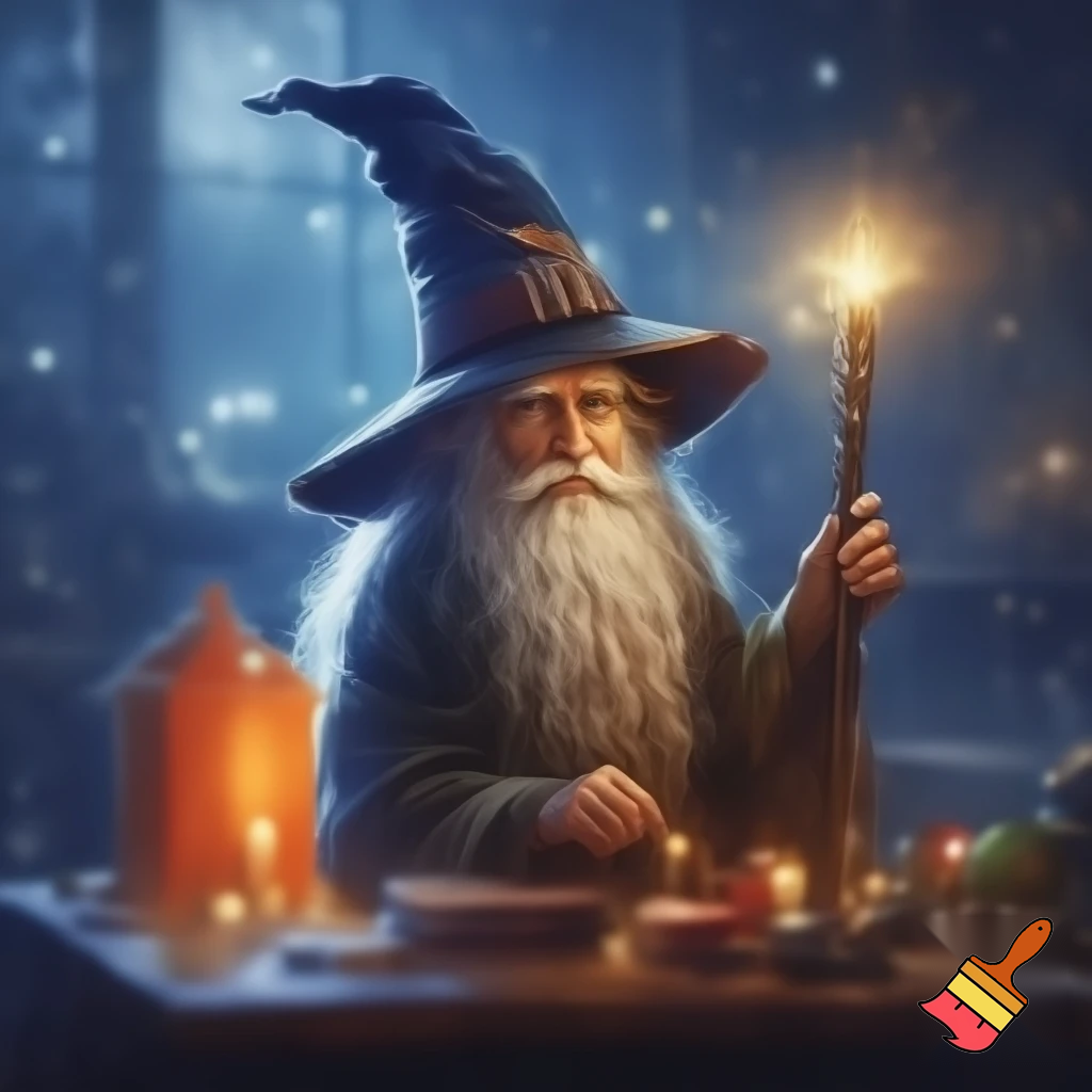A wizard Christmas hat