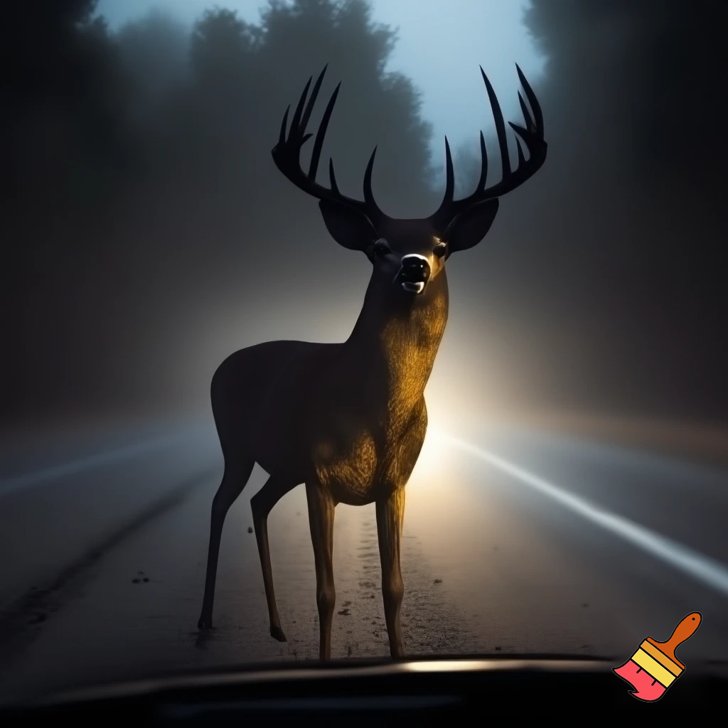 25 point buck on dash cam
