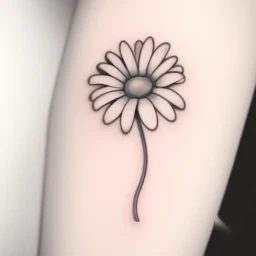 april birth flower tattoo